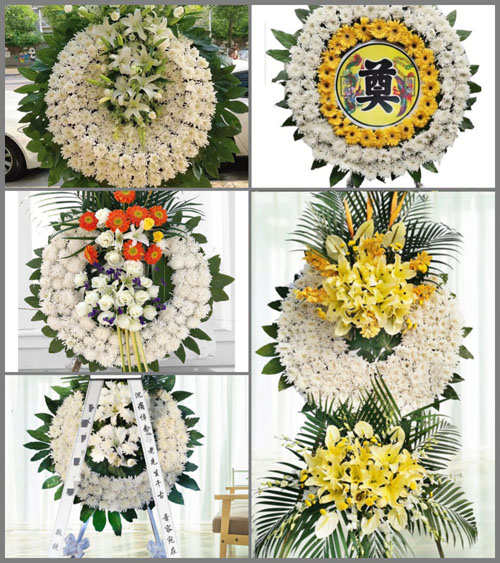 山东青岛胶州市铺集镇南朱郭村花圈速递